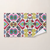 Kleurrijk geometrisch bloemmotief helder patroon bad handdoek (Handdoek)