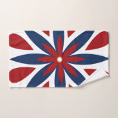 Kleurrijk geometrisch bloempatroon bad handdoek (Handdoek)