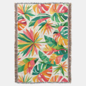 Kleurrijk Geometrisch Bloempatroon Retro Modern Deken (Voorkant Verticaal)