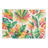 Kleurrijk Geometrisch Bloempatroon Retro Modern Kussensloop (Achterkant)