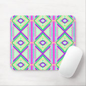 Kleurrijk Geometrisch Boho Patroon Muismat (Met muis)