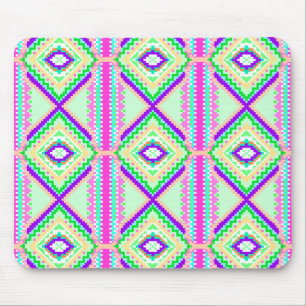Kleurrijk Geometrisch Boho Patroon Muismat
