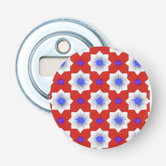 Kleurrijk, geometrisch, cool, modern, trendy grafi button flesopener