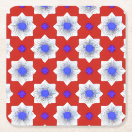 Kleurrijk, geometrisch, cool, modern, trendy grafi kartonnen onderzetters