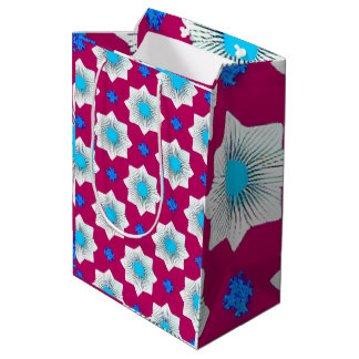 Kleurrijk, geometrisch, cool, modern, trendy grafi medium cadeauzakje
