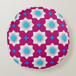 Kleurrijk, geometrisch, cool, modern, trendy grafi rond kussen