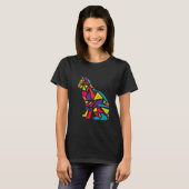 Kleurrijk Geometrisch Dier T-shirt (Voorkant volledig)