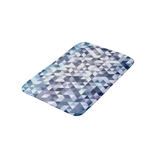 Kleurrijk geometrisch driehoekig mozaïek: abstract badmat (Gekanteld)