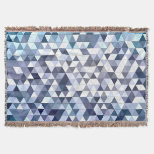 Kleurrijk geometrisch driehoekig mozaïek: abstract deken