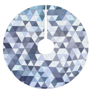 Kleurrijk geometrisch driehoekig mozaïek: abstract kerstboom rok