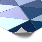 Kleurrijk geometrisch driehoekig mozaïek: abstract poster (Hoek)