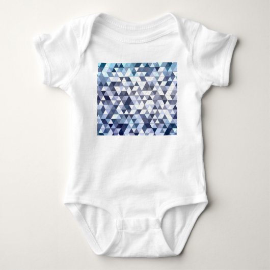 Kleurrijk geometrisch driehoekig mozaïek: abstract romper (Voorkant)
