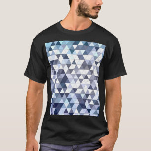Kleurrijk geometrisch driehoekig mozaïek: abstract t-shirt