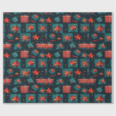 Kleurrijk geometrisch feestelijk inpakpapier (Vlak)