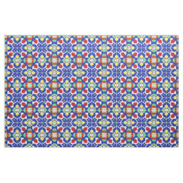 Kleurrijk Geometrisch Geïnspireerd Bloempatroon Stof