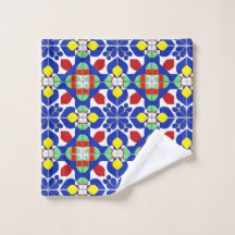 Kleurrijk Geometrisch Geïnspireerd Bloempatroon