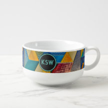 Kleurrijk geometrisch glas - Middeleeuwen van 1930