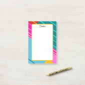 Kleurrijk Geometrisch Grafisch Ontwerp Post-it® Notes (Op bureau)