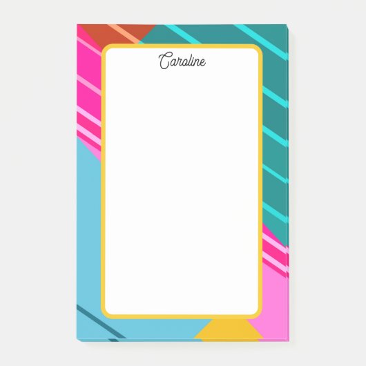 Kleurrijk Geometrisch Grafisch Ontwerp Post-it® Notes (Voorkant)
