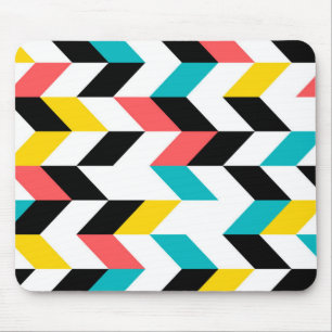 Kleurrijk, geometrisch, koel, uniek, trendgrafisch muismat