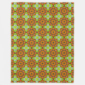 Kleurrijk geometrisch mandala patroon  fleece deken (Voorkant)