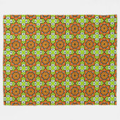 Kleurrijk geometrisch mandala patroon  fleece deken (Voorkant (Horizontaal))