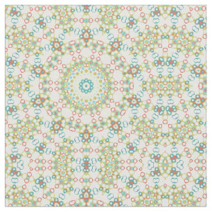 Kleurrijk Geometrisch Mandala Patroon Stof