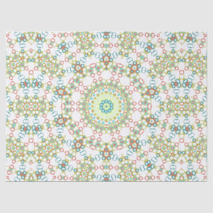 Kleurrijk Geometrisch Mandala Patroon Tissuepapier