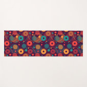 kleurrijk geometrisch monochroom yogamat (Voorkant (horizontaal))