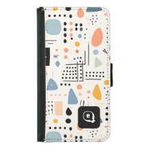 Kleurrijk Geometrisch Nordic Pattern Bagagelabel