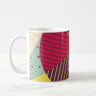 Kleurrijk Geometrisch Ontwerp Abstract Koffiemok