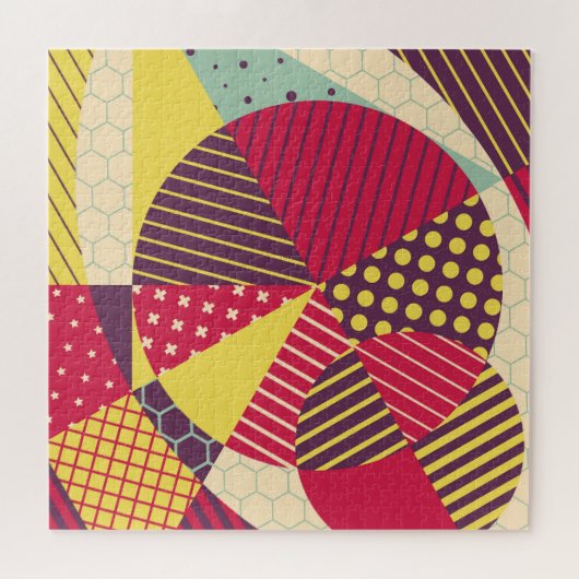 Kleurrijk Geometrisch Ontwerp Abstract Legpuzzel (Horizontaal)