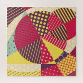 Kleurrijk Geometrisch Ontwerp Abstract Legpuzzel (Verticaal)