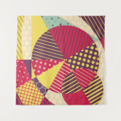 Kleurrijk Geometrisch Ontwerp Abstract Wandkleed (Voorkant (horizontaal))