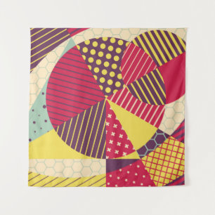 Kleurrijk Geometrisch Ontwerp Abstract Wandkleed