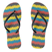Kleurrijk Geometrisch Paar Teenslippers (Voetbed)