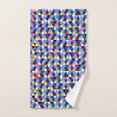 Kleurrijk Geometrisch Patroon Bad Handdoek (Handdoek)