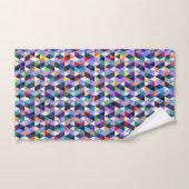 Kleurrijk Geometrisch Patroon Bad Handdoek (Handdoek)