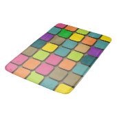 Kleurrijk Geometrisch Patroon Badmat (Gekanteld)