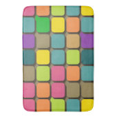 Kleurrijk Geometrisch Patroon Badmat (Voorkant Verticaal)