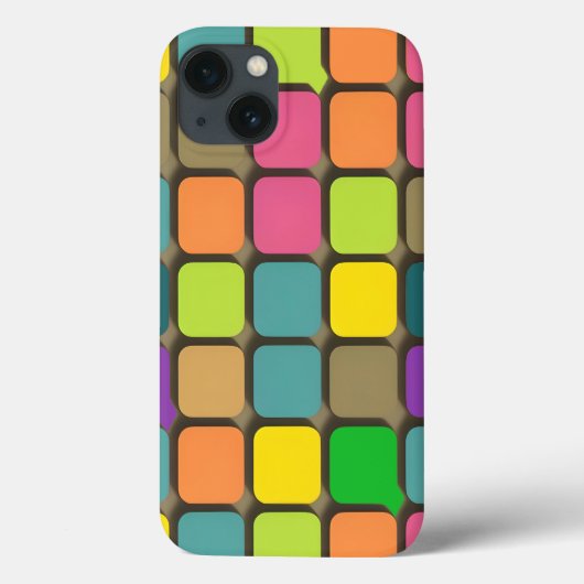 Kleurrijk geometrisch patroon Case-Mate iPhone case (Achterkant)