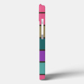 Kleurrijk geometrisch patroon Case-Mate iPhone case (Achterkant / Links)