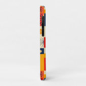 Kleurrijk Geometrisch Patroon Dagelijkse Grip Case-Mate iPhone Case (Achterkant/links)