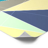 Kleurrijk geometrisch patroon, driehoeken achtergr poster (Hoek)