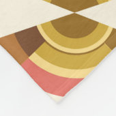 Kleurrijk Geometrisch Patroon  Fleece Deken (Hoek)