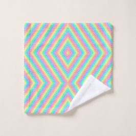 Kleurrijk geometrisch patroon handdoekenset bad handdoek