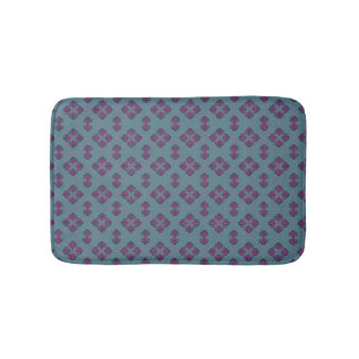 Kleurrijk geometrisch patroon in klassieke retro s badmat