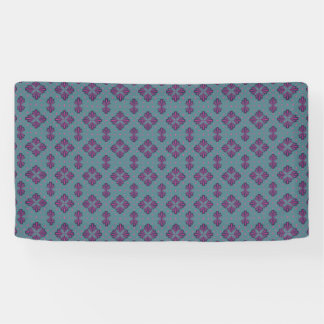Kleurrijk geometrisch patroon in klassieke retro s spandoek