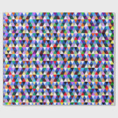 Kleurrijk geometrisch patroon inpakpapier (Vlak)