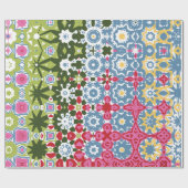 Kleurrijk geometrisch patroon inpakpapier (Vlak)